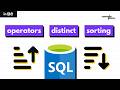 Operators, Distinct & Sorting | SQL Tutorial #sql #sqlserver #datascience #dataanalytics