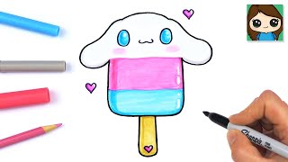 How to Draw Cinnamoroll Popsicle Ice Cream | Sanrio