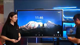 HIKVISION(DS-D5B86RB/D)-CONFERENCE FLAT PANEL WITH 4K WEBCAM & MIC