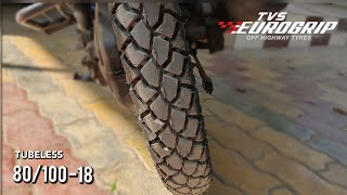 New TVS Eurogrip Jumbo GT 80/100-18 Tyre | HONDA LIVO New Tyre Install