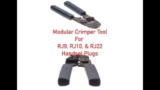 Modular Crimping Tool for RJ9, RJ10, and RJ22 P#93-100-016