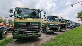 HINO S700 12ล้อ เครื่องAO9C 344แรงม้า เพลาเดียว เกียร์ธรรมดา7สปีด เกียร์ออโต้12สปีด ต่อกระบะได้หมด