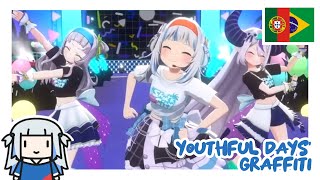 「hololive LIVE 3D」Gura x Laplus x Shion — YOUTHFUL DAYS' GRAFFITI | LEGENDADO EM PT-BR