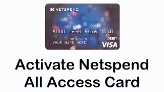 How to Activate Netspend All Access Card Online | Use Netspend All Access Card