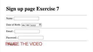 HTML Forms ｜ Input, Label, Select, Textarea Element - Exercise 7.f243