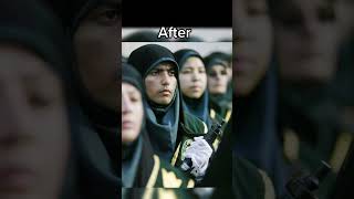 Iranian women before and after the revolution. #iranprotests #iran #history #education