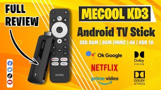 MECOOL KD3 Android TV Stick | Android TV OS 11 | 4K Ultra HD | Full Tour