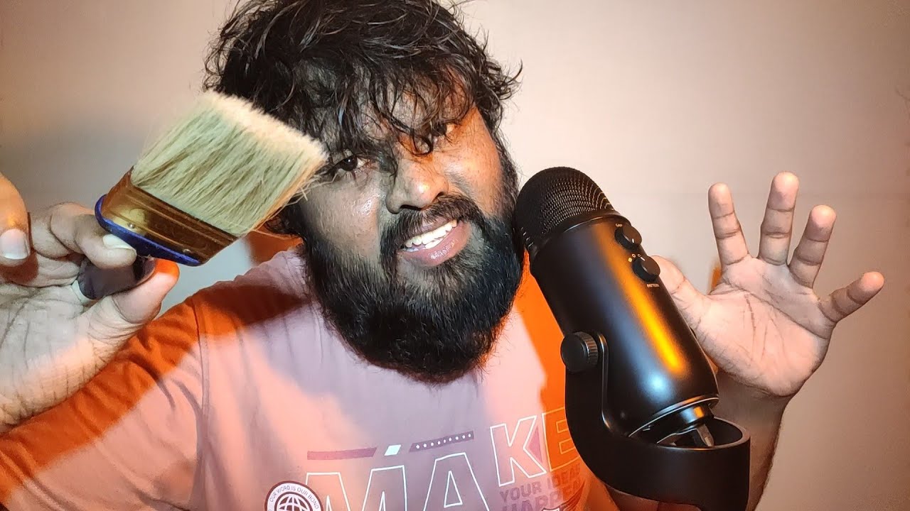 Slow Face Brushing Asmr Youtube