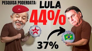 17/08 Pesquisa PoderData: Lula 44%, Bolsonaro 37% - Batalha de Repente Lula x Bolsonaro Embolada