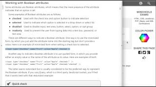 Boolean Attributes in HTML5