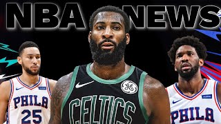 ANDRE DRUMMOND TRADE TO THE BOSTON CELTICS OR RAPTORS? SIXERS NEWS 76ERS
