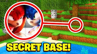 Minecraft : Whats INSIDE THE Sonic 2 MOVIE SECRET BASE!(Ps5/XboxSeriesS/PS4/XboxOne/PE/MCPE)