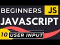 User Input in Javascript | Tutorial for Beginners