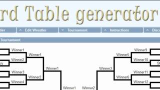 Card Table Generator 1.0 - Tournament Randomizer