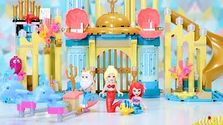 Stunning architecture under the sea | Ariel's Underwater Palace Lego build & review
