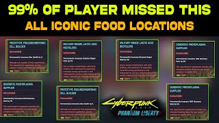 Cyberpunk 2077 Phantom Liberty: Iconic Foods for Permanent Stat Buffs | GET THIS NOW! All Locations