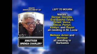 ANASTASIA BRENDA CHARLERY ~ Long Obituary