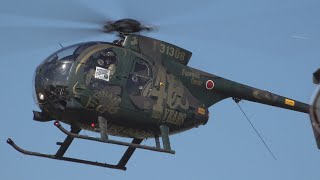 明野駐屯地航空祭2019 11/2前日予行 OH-6\u0026OH-1