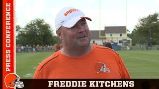 Freddie Kitchens Is Confident on OBJ + Baker Being In Sync | Cleveland Browns