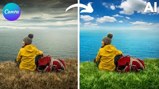 Enhance Your Photos with Canva AI: Sky Replacement \u0026 Color Enhancement Tutorial