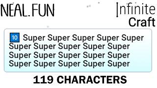 I Created the Longest Word in Infinite Craft