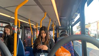 London bus route 260 Journey from Willesden Bus Garage to St Mary’s Road incl. bus driver change.