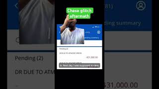 This guy did the Chase bank glitch and is almost 39K in debt 🏦 #Chasebank #glitch