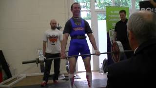 Felix McAlinden NIPF Champion 2012 Deadlifting 175kg