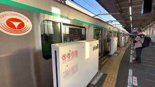 東急田園都市線あざみ野駅　東武５００００系５００５０型５１０５４Ｆ日立ＩＧＢＴ－ＶＶＶＦ東急２０２０系２１２９Ｆ三菱フルＳＩＣ（ＭＯＳＦＥＴ）－ＶＶＶＦ