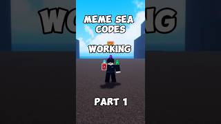 MEME SEA CODES (WORKING) PART 2 #roblox #memesea #shorts