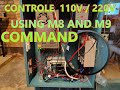 Controlled vacuumizer on off on black box with M8 and M9