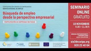 Seminario Online “Búsqueda de empleo desde la perspectiva empresarial”