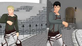 【進撃のMMD】Talk Dirty【Bertolt \u0026 Reiner】