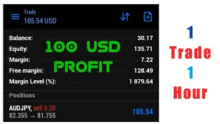 30 USD to 130 USD within One Hour/One Trade