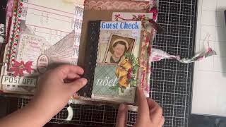 Tim Holtz Christmas Junk Journal Flip Through (SOLD)