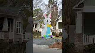 HUGE 15-FOOT Inflatable Easter Bunny! #Lightshow #Easter #EasterEgg