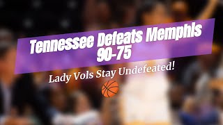 🔥 Tennessee Lady Vols Dominate Memphis! 🔥