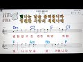 사랑의 세레나데 패티김💋노래방 코드 큰 악보 반주 가라오케 가사💖karaoke sheet music chord lyrics mr