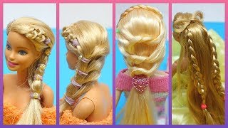 Barbie Doll Hair 👸 How To Make Barbie Hairstyles 💇 DIY Doll Hairstyles