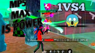 MP5 MAX IS POWER 1VS4 VICTORY IMPOSSIBLE 🍷🗿 #foryou