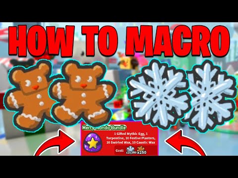 HOW TO MACROFINE GINGERBREAD AND SNOWFLAKES (Easy) Bee Swarm Simulator