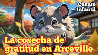 Cuento Infantil : El Día de Acción de Gracias en el bosque  &    La cosecha de gratitud en Arceville