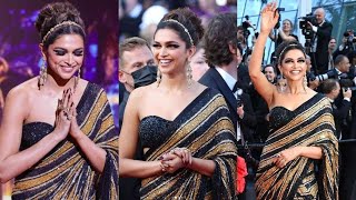 Deepika Padukone red carpet walk with other jury members at #Cannes Film Festival #2022