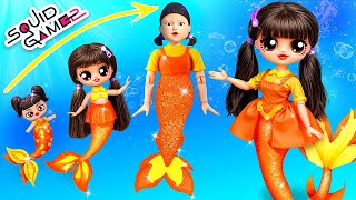 Squid Game 2: Mermaid Dolls Grow Up! 32 DIYs