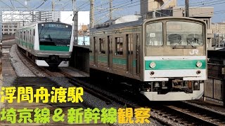 205系もまだまだ頑張る！ 浮間舟渡駅で埼京線＆新幹線ウォッチング