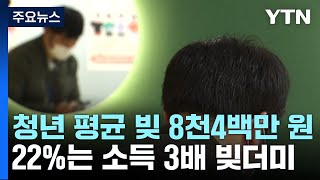 청년 평균 빚 8천4백만 원...22%는 소득 3배 빚더미 / YTN