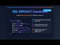 SQL DEFAULT Constraint: Set Default Values for Database Columns