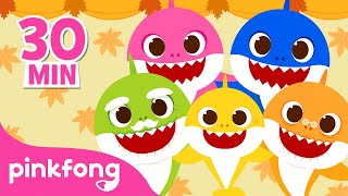 Happy Thanksgiving Day with Baby Shark | Baby Shark Song Compilation | Pinkfong Official