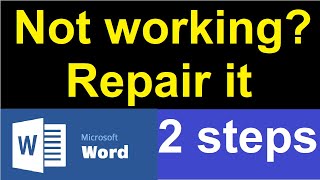 Microsoft word is not responding windows 10 fix