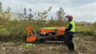 Remote Control Mower Tackles Overgrown Right of Way